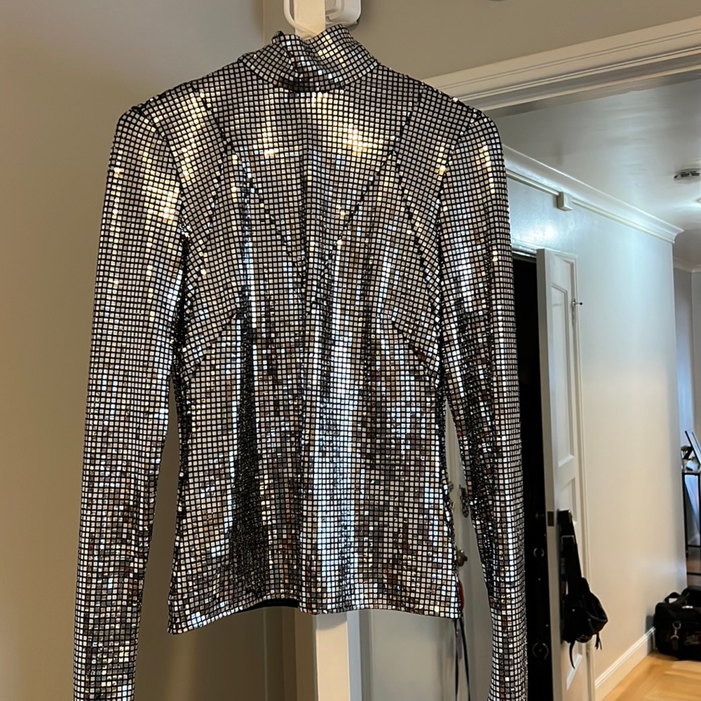 Sequin Turtleneck Worn One Time Size 2 - image 1